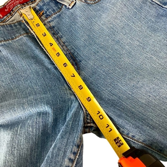 Levi’s 525 Nouveau Bootcut Stretch Blue Denim Jeans Medium Wash Size 12 M - Picture 15 of 16